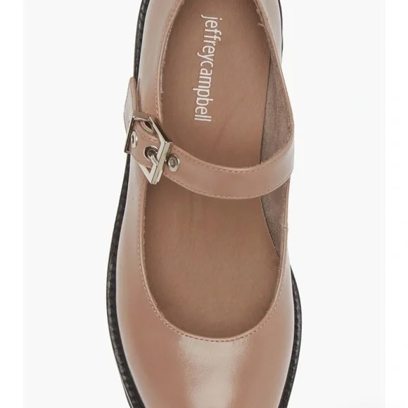 🆕Jeffrey Campbell Mary Jane Chunky Sole Platform Pump::Beige Box Khaki::NIB:: - Picture 3 of 10